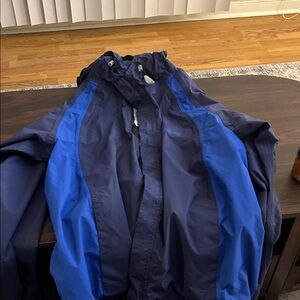 Coleman Men's Navy and Blue Raincoat